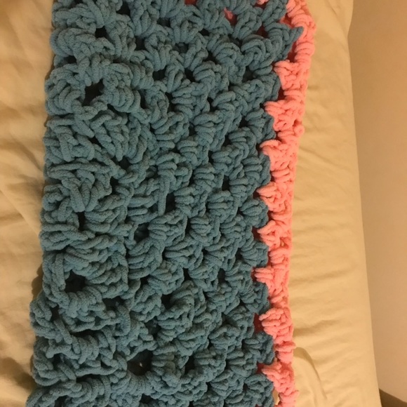 Other - Homemade crocheted baby blanket or throw blanket
